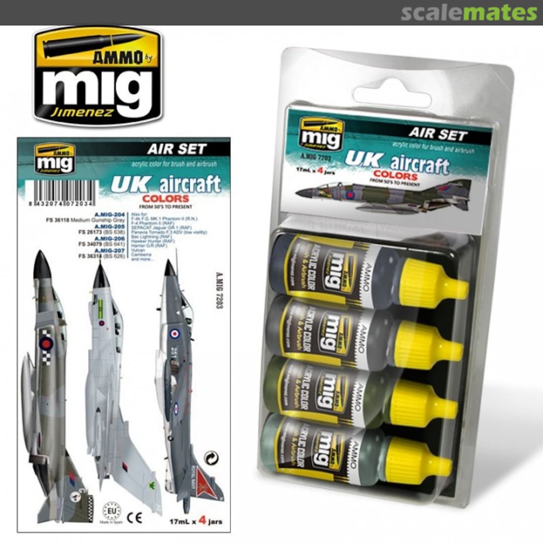Boxart UK Aircraft Colors from 50's To Present  Ammo by Mig Jimenez
