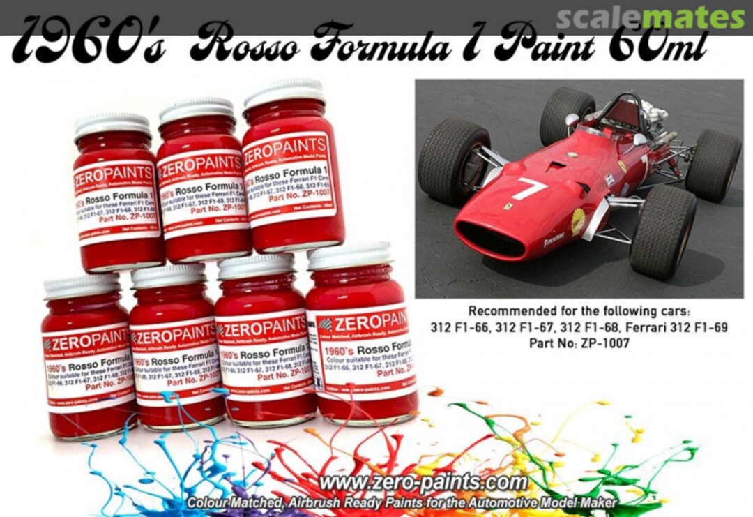 Boxart Rosso Formula 1 1960's ZP-1007 Zero Paints