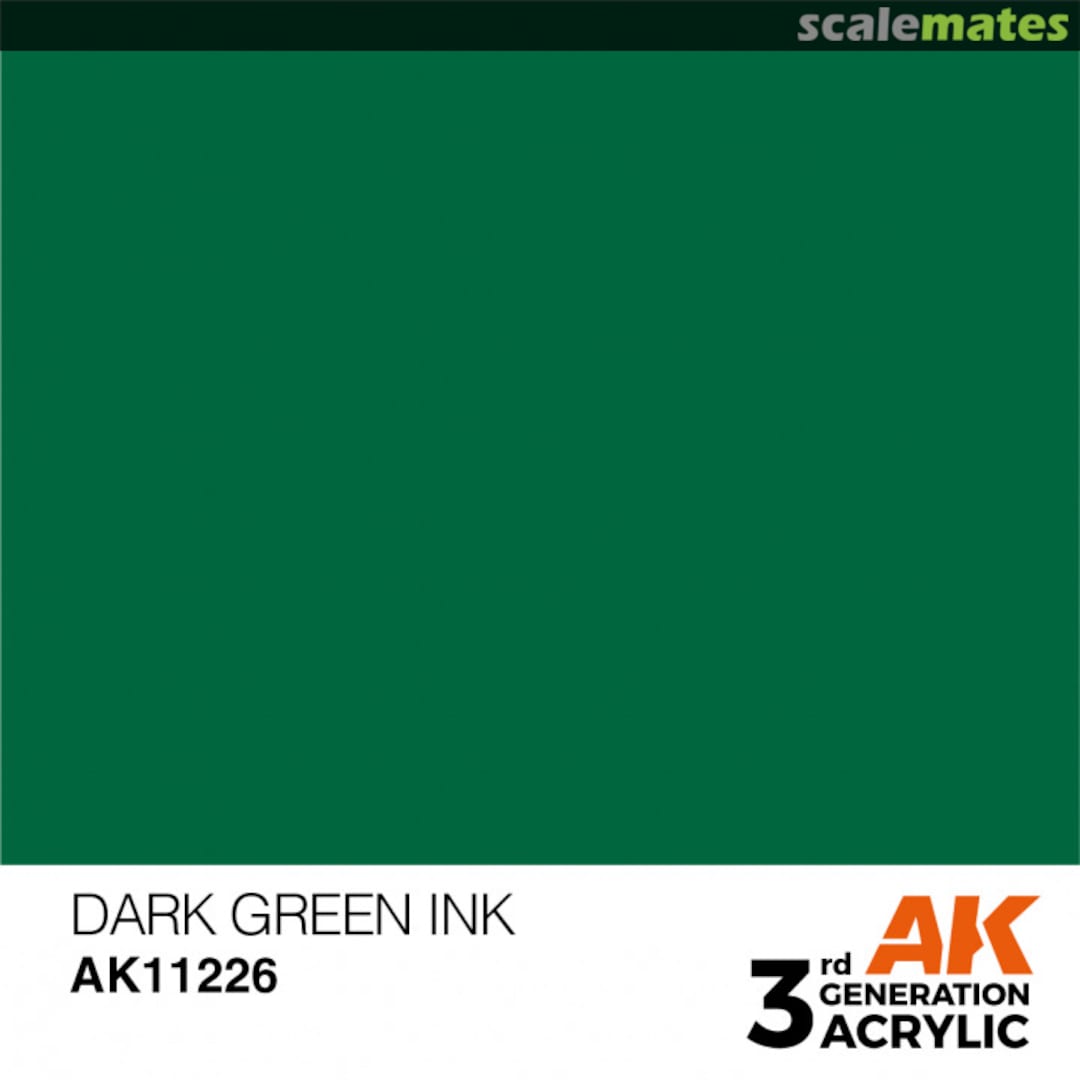 Boxart Dark Green - Ink  AK 3rd Generation - General