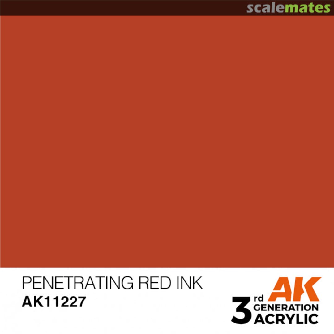 Boxart Penetrating Red - Ink  AK 3rd Generation - General