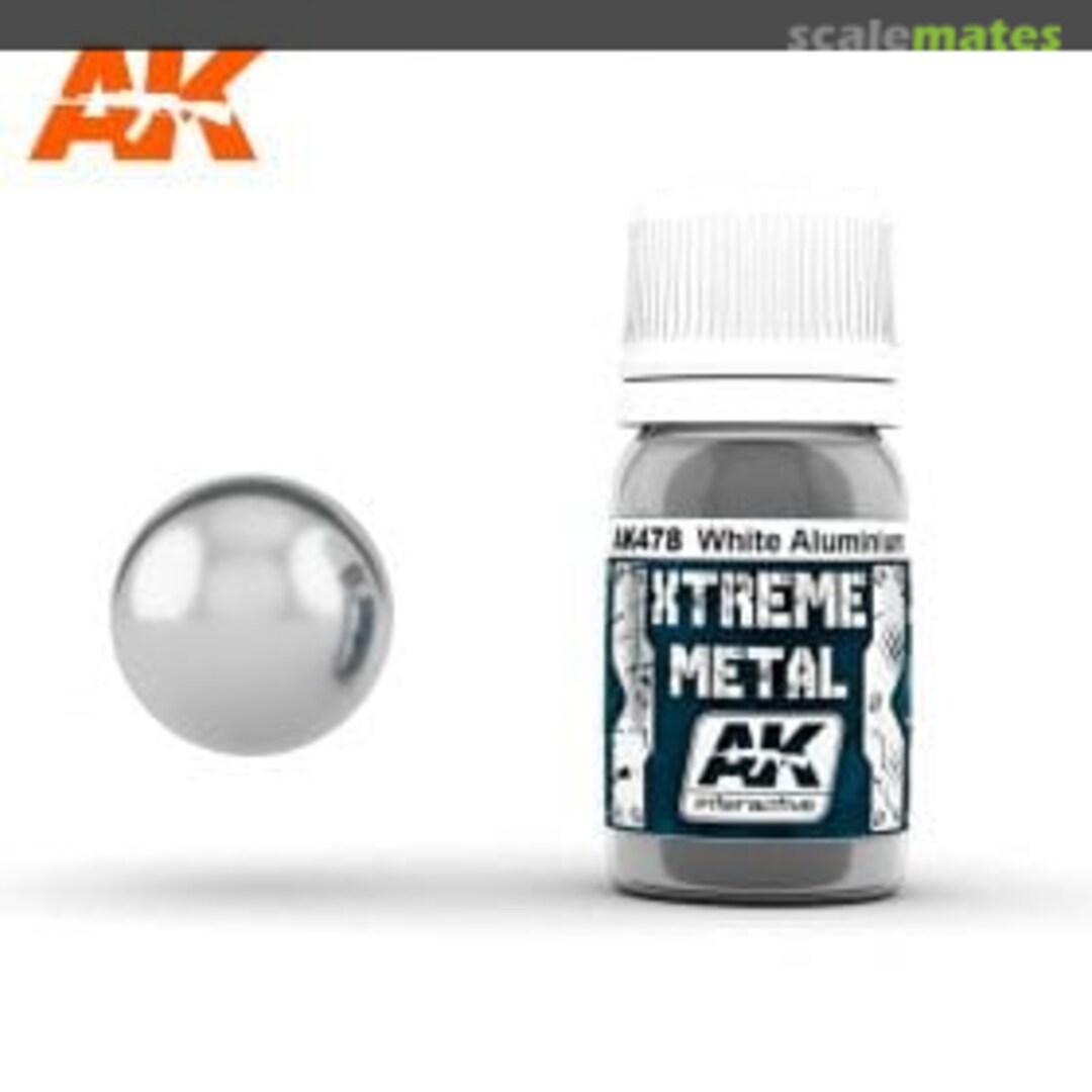 Boxart Xtreme Metal WHITE ALUMINIUM AK 478 AK Interactive