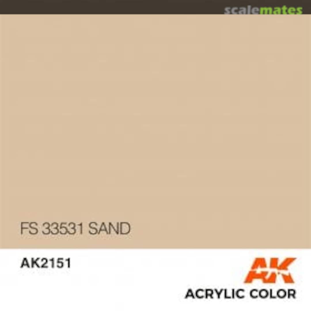 Boxart Sand FS 33531 AK 2151 AK Interactive Air Series
