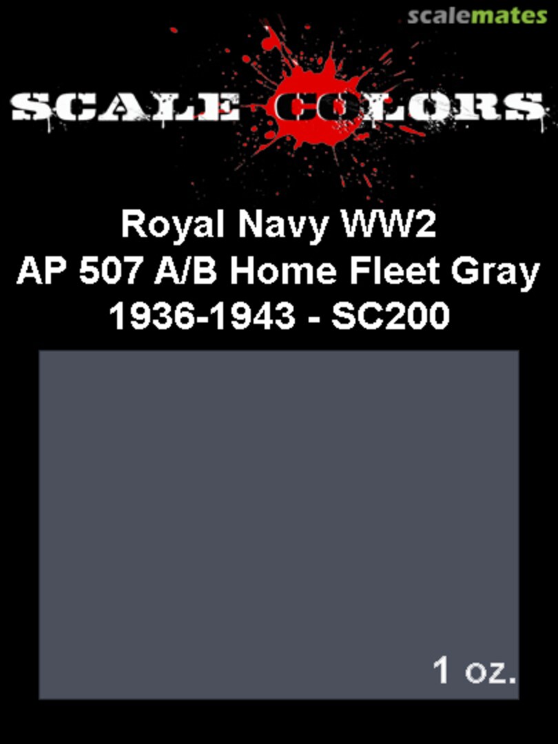 Boxart AP507B/A Gray 1936-43 SC200 Scale Colors