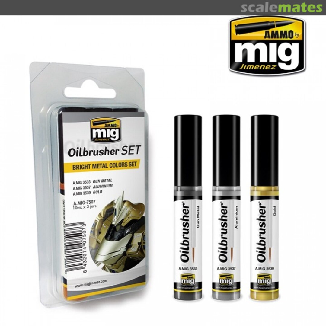 Boxart Oilbrusher - Bright Metal Colors Set  Ammo by Mig Jimenez