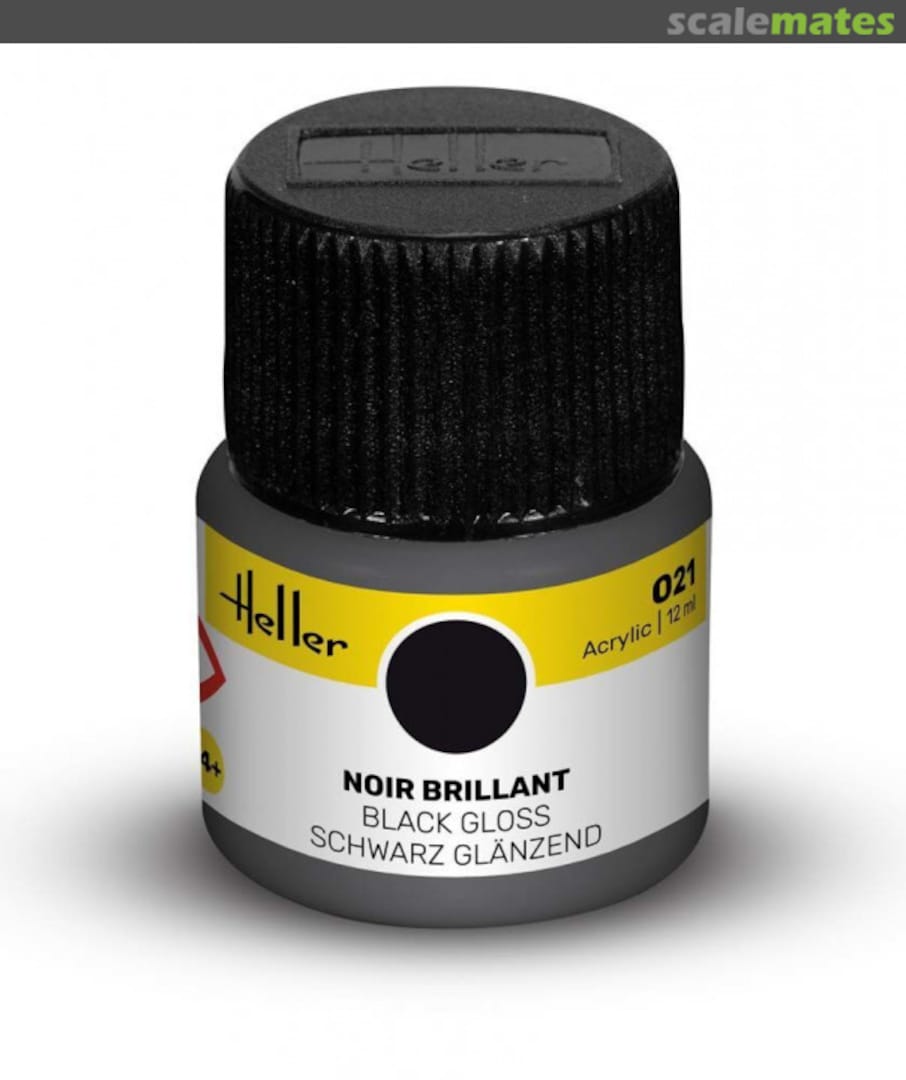 Boxart Noir brilliant (Gloss Black) 9021 Heller Acrylic