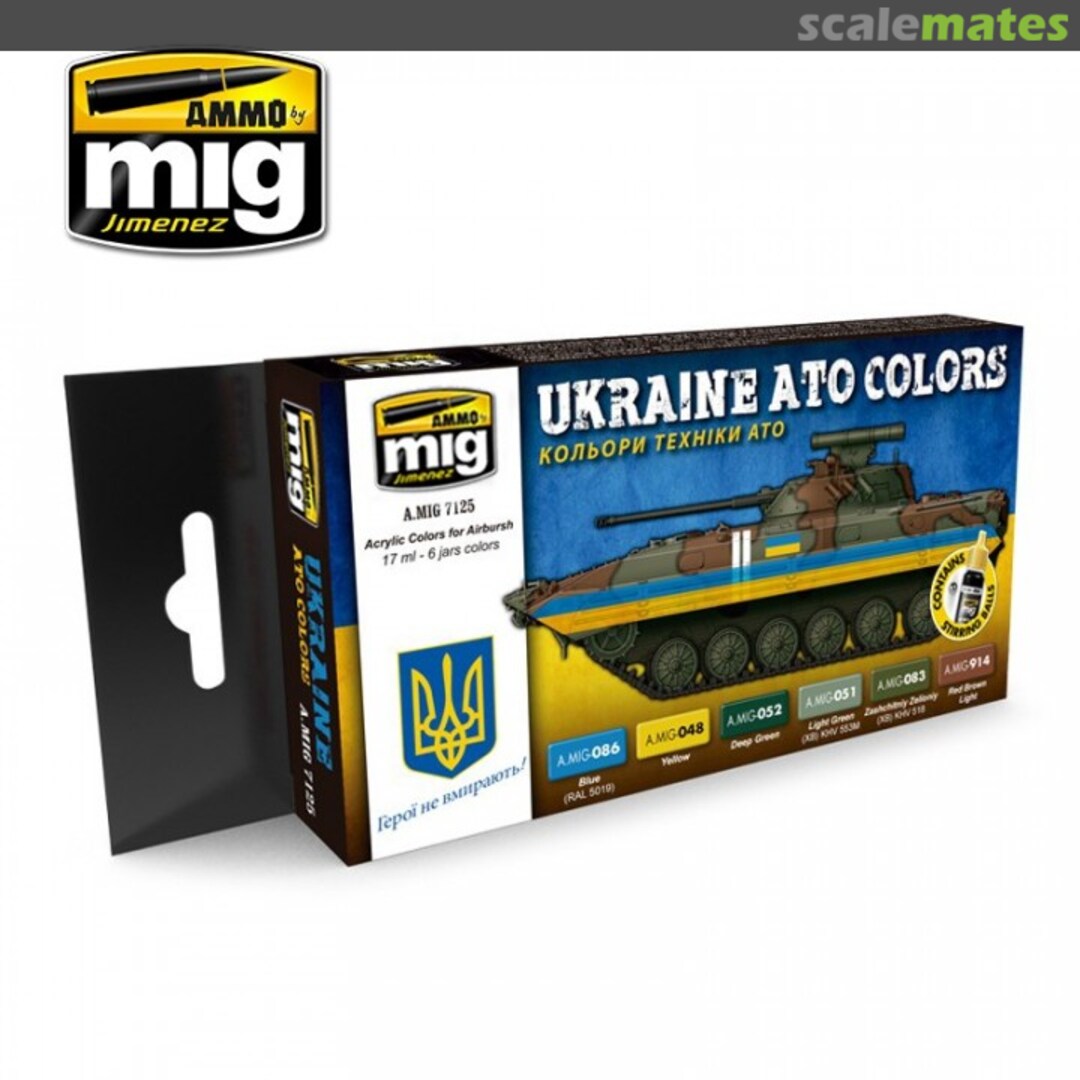 Boxart Ukrainian ATO Colors  Ammo by Mig Jimenez
