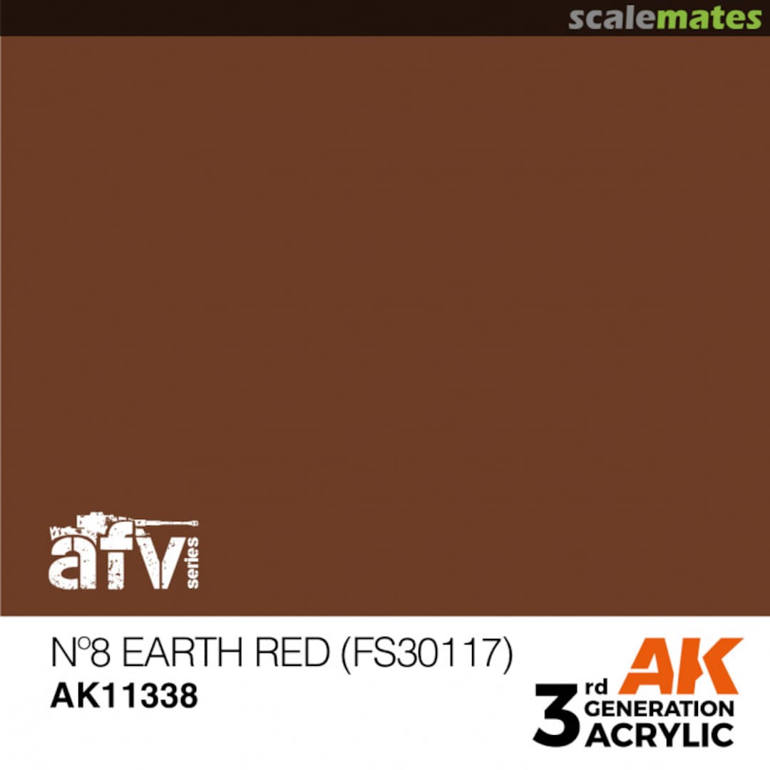 Boxart No 8 Earth Red (FS 30117)  AK 3rd Generation - AFV