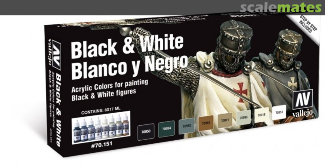 Boxart Black & White 70.151 Vallejo Model Color