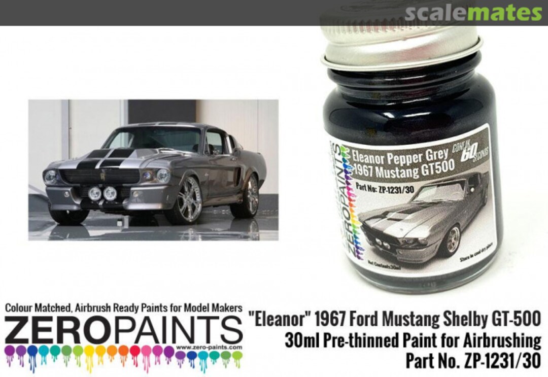 Boxart "Eleanor" 1967 Ford Mustang Shelby GT-500 ZP-1231/30 Zero Paints