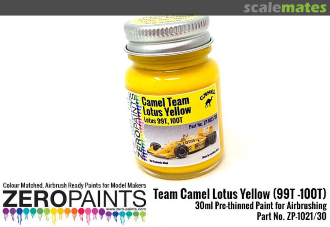 Boxart Team Camel Lotus Yellow (99T -100T) ZP-1021/30 Zero Paints