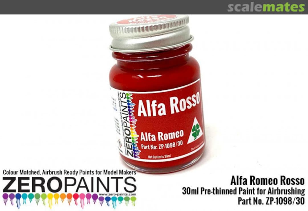 Boxart Alfa Romeo - Rosso (Red) ZP-1098/30 Zero Paints zp-1065