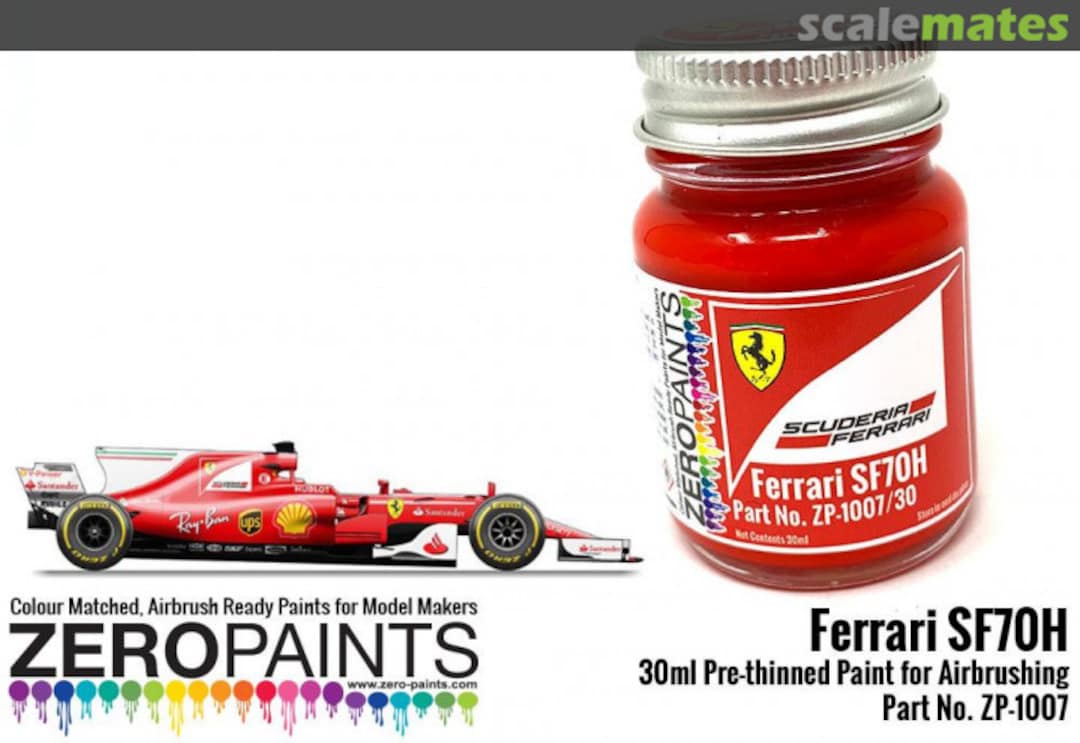 Boxart Ferrari SF70H (2017 Formula One) Red  Zero Paints