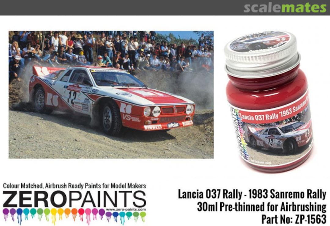 Boxart Lancia 037 Rally '1983 Sanremo Rally' Red  Zero Paints