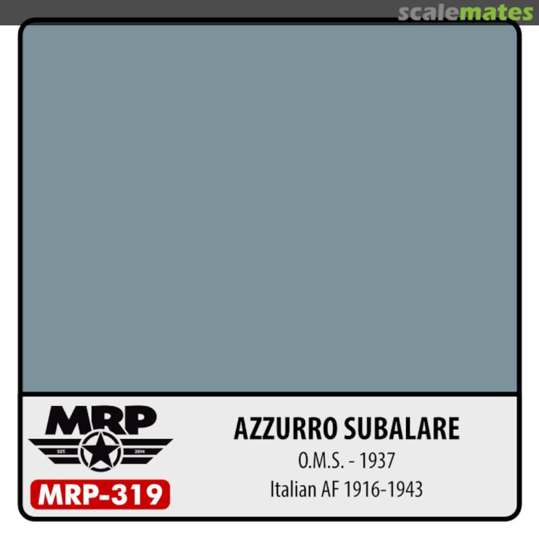 Boxart Azzurro Subalare – O.M.S. 1937 (Italian AF 1916-43)  MR.Paint