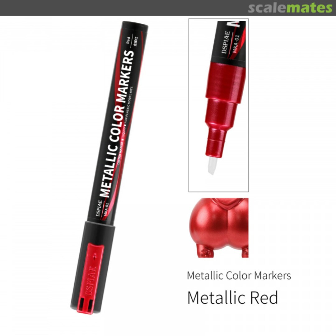 Boxart Metallic Color Marker - Metallic Red MKA-01 DSPIAE Soft Tipped Markers Boxart Metallic Color Marker - Metallic Red MKA-01 DSPIAE Soft Tipped Markers