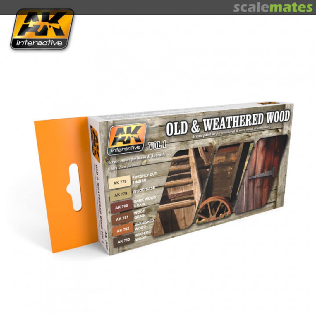 Boxart Old & Weathered Wood VOL.1 AK 562 AK Interactive