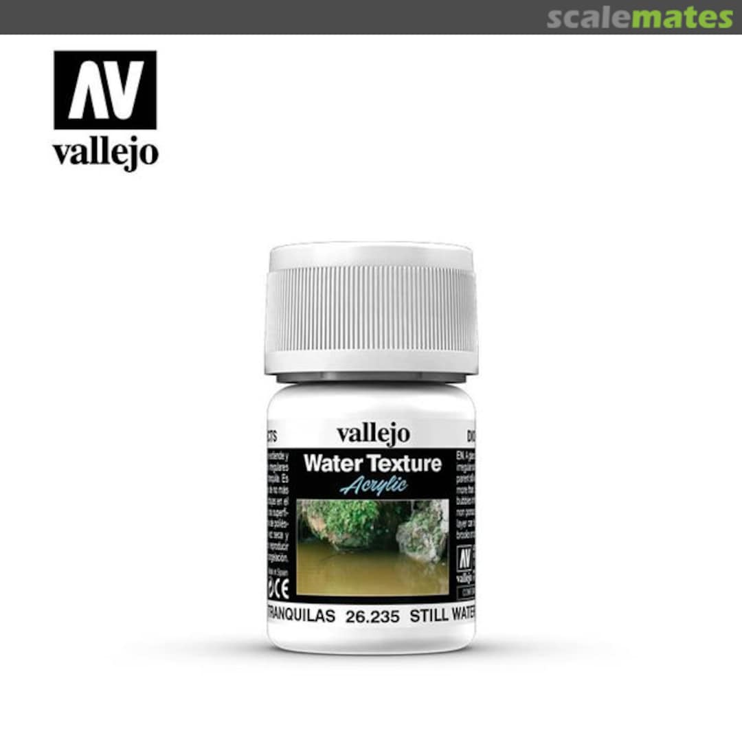 Boxart Acrylic Water Texture - Still Water Vallejo Diorama Effects Boxart Acrylic Water Texture - Still Water Vallejo Diorama Effects