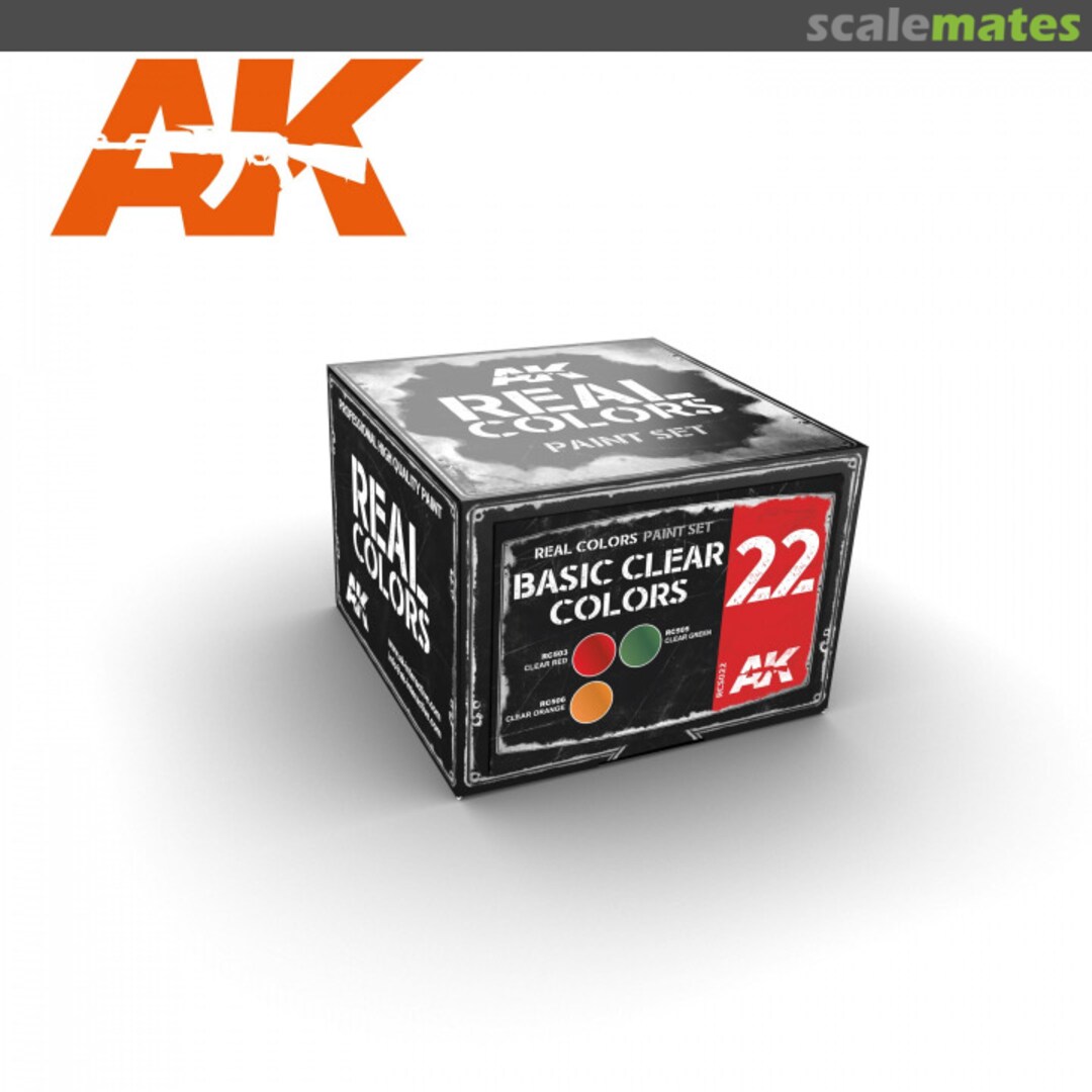 Boxart Basic Clear Colors RCS022 AK Real Colors