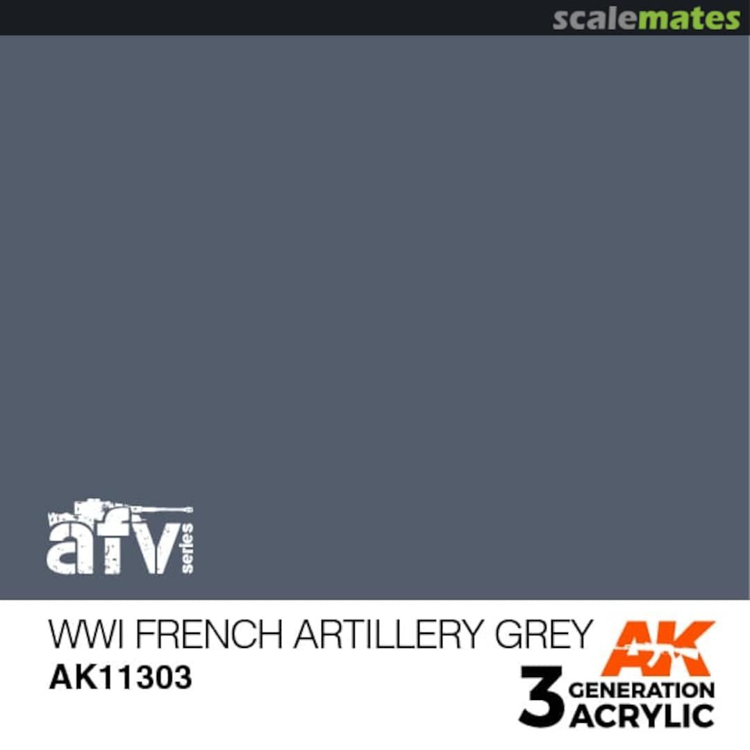 Boxart FRENCH ARTILLERY GREY WWI  AK 3rd Generation - AFV