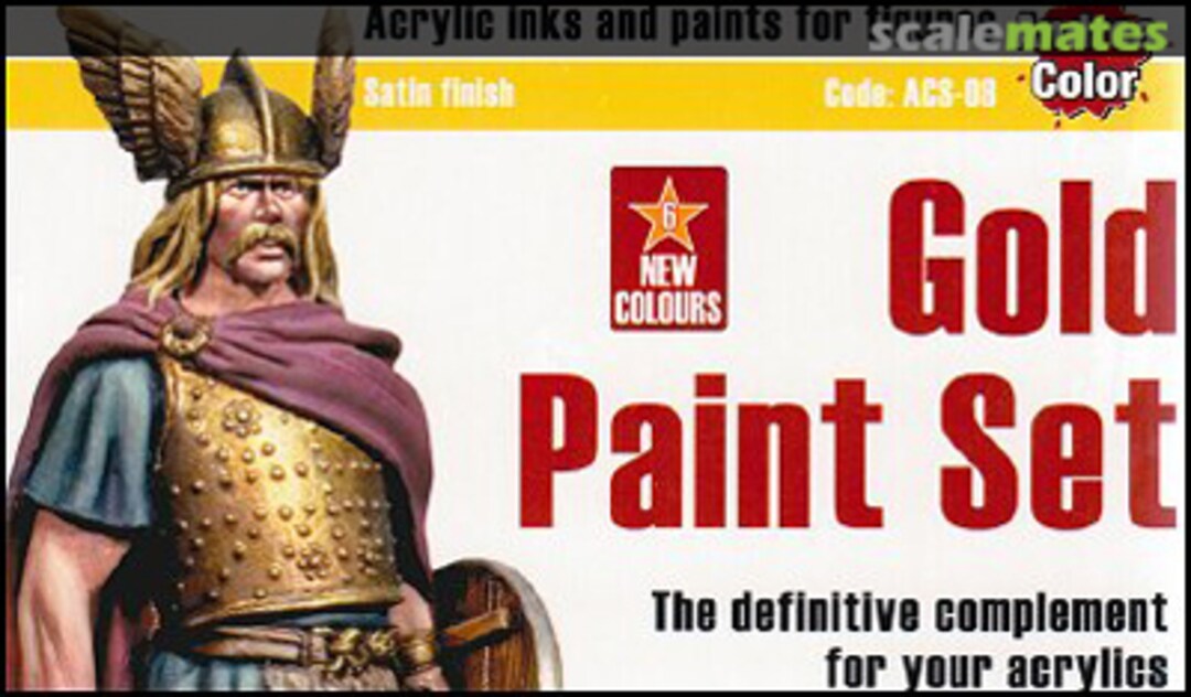 Boxart Gold Paint Set (6x17ml) ACS-008 Andrea Color