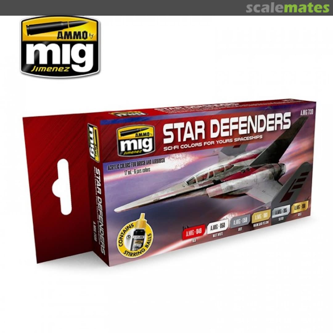 Boxart Star Defenders & Sci-Fi Colors  Ammo by Mig Jimenez