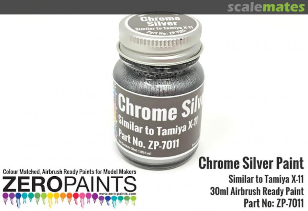 Boxart Chrome Silver - Similar to Tamiya X11  Zero Paints