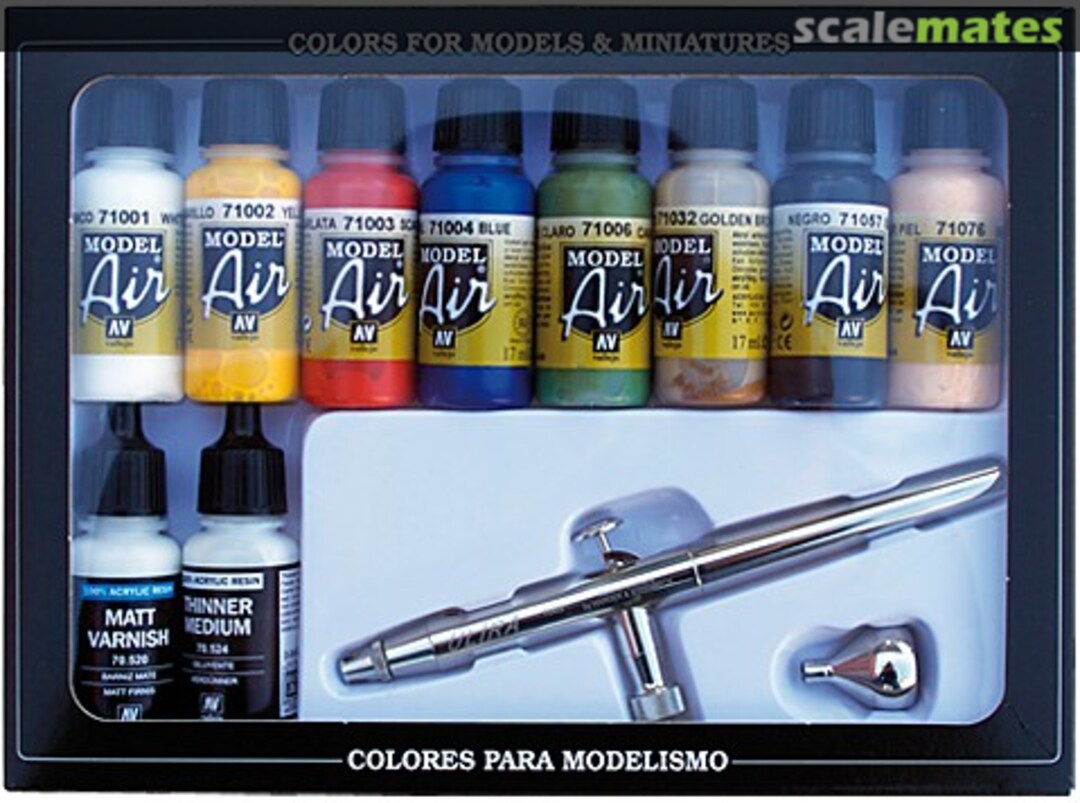 Boxart Basic Colors & Airbrush 71.167 Vallejo Model Air