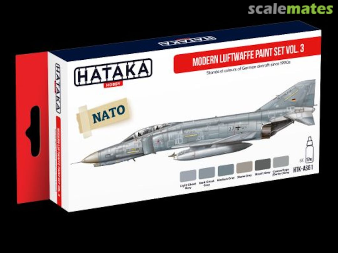 Boxart Modern Luftwaffe paint set vol.3 HTK-AS61 Hataka Hobby