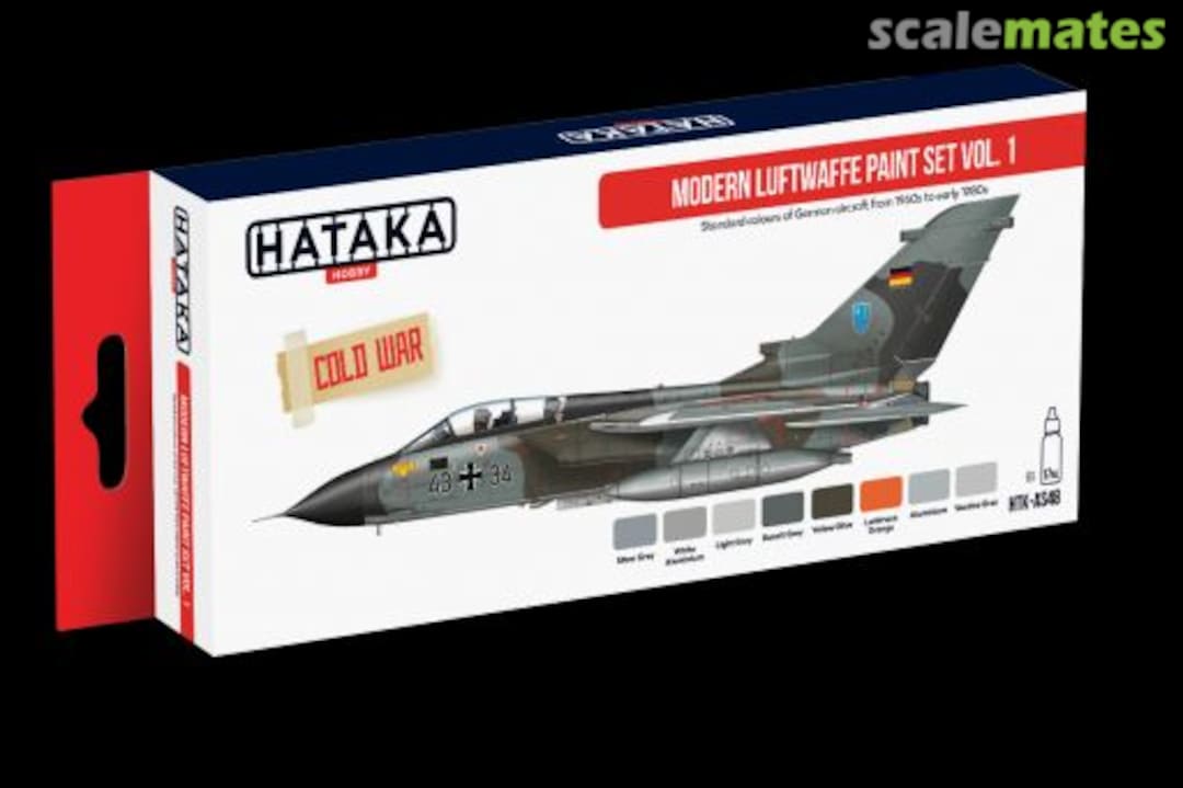 Boxart Modern Luftwaffe paint set vol.1 HTK-AS48 Hataka Hobby Red Line