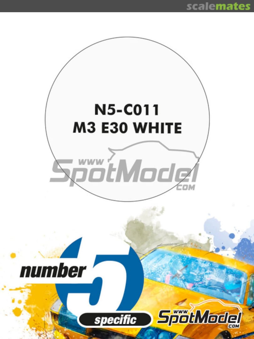 Boxart M3 E30 White  Number Five