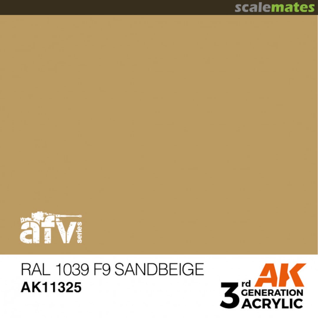 Boxart RAL 1039 F9 Sandbeige  AK 3rd Generation - AFV