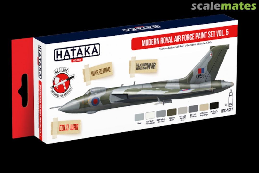 Boxart Modern Royal Air Force paint set vol. 5 HTK-AS97 Hataka Hobby Red Line