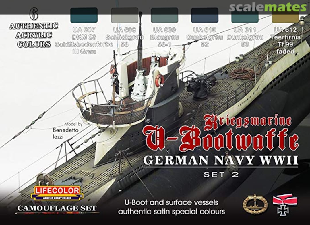 Boxart GERMAN NAVY WWII SET 2 Kriegsmarine u-Bootwaffe  Lifecolor