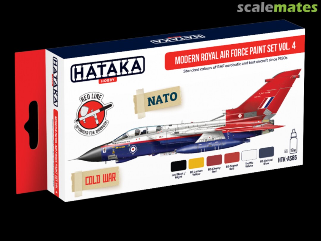 Boxart Modern Royal Air Force Paint set vol. 4 HTK-AS85 Hataka Hobby Red Line