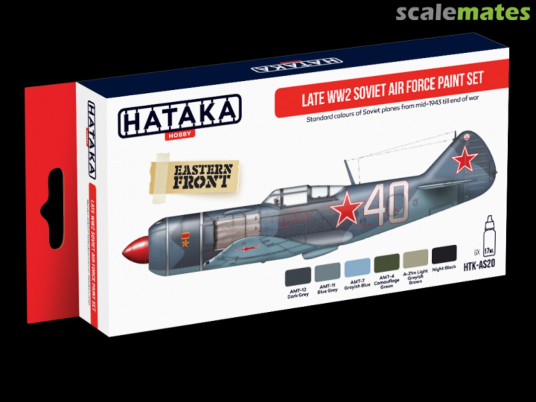 Boxart Late WW2 Soviet Air Force Paint Set HTK-AS20 Hataka Hobby Red Line