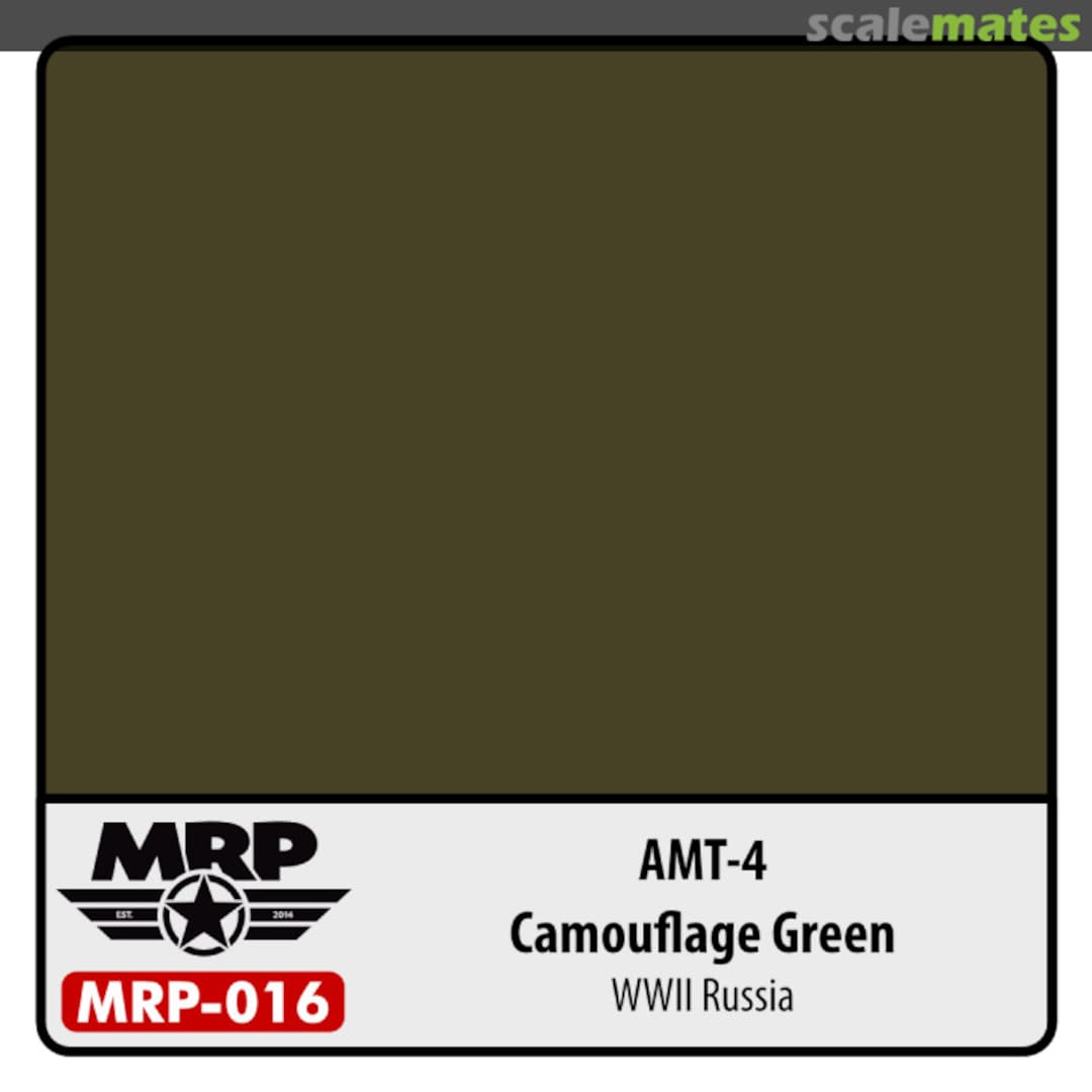 Boxart AMT-4 | Camouflage Green | WWII Russia  MR.Paint