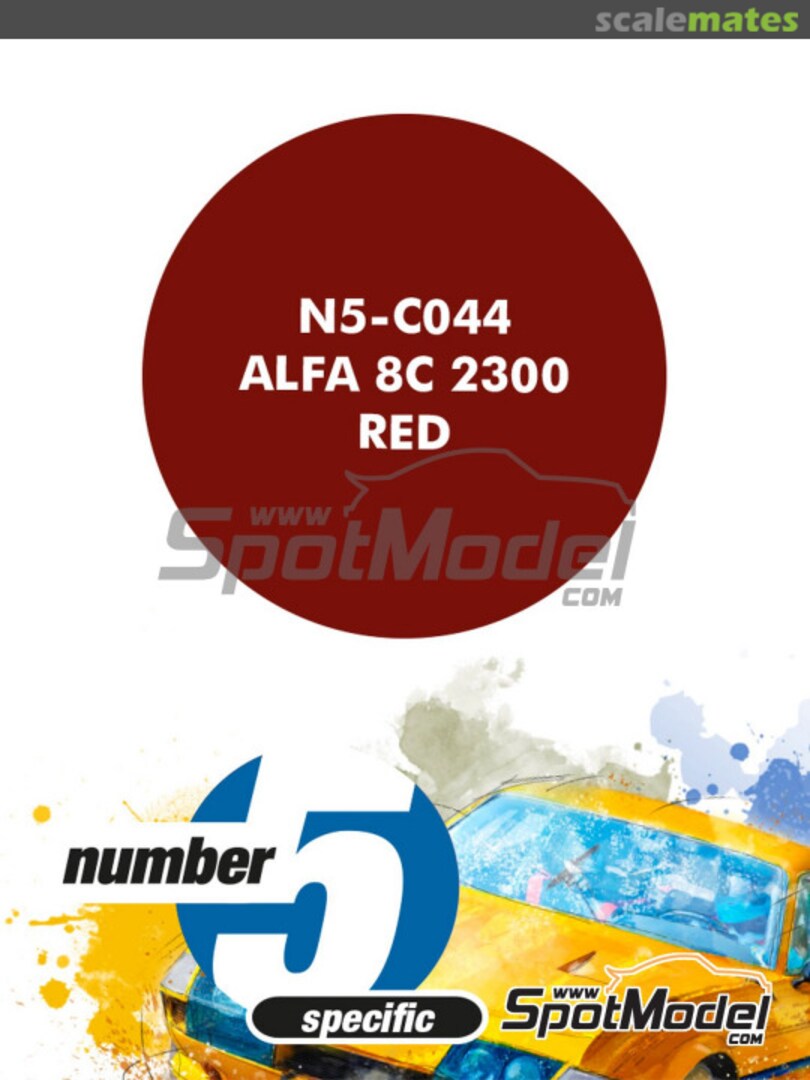 Boxart Alfa 8C 2300 Red  Number Five