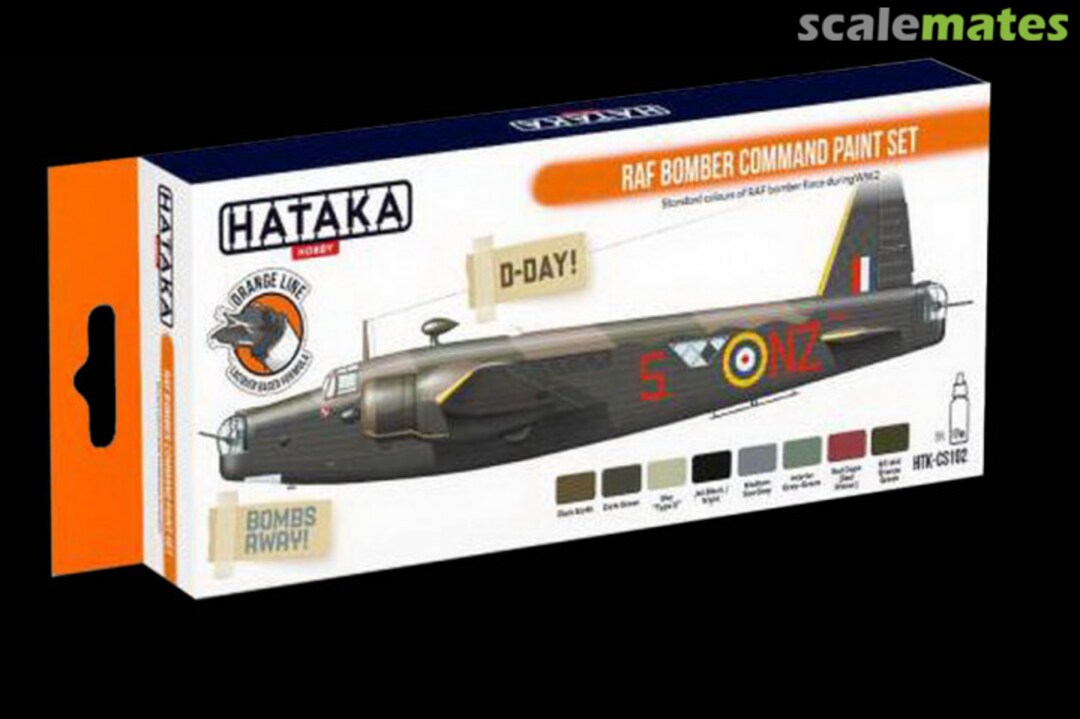 Boxart RAF Bomber Command paint set HTK-CS102 Hataka Hobby Orange Line