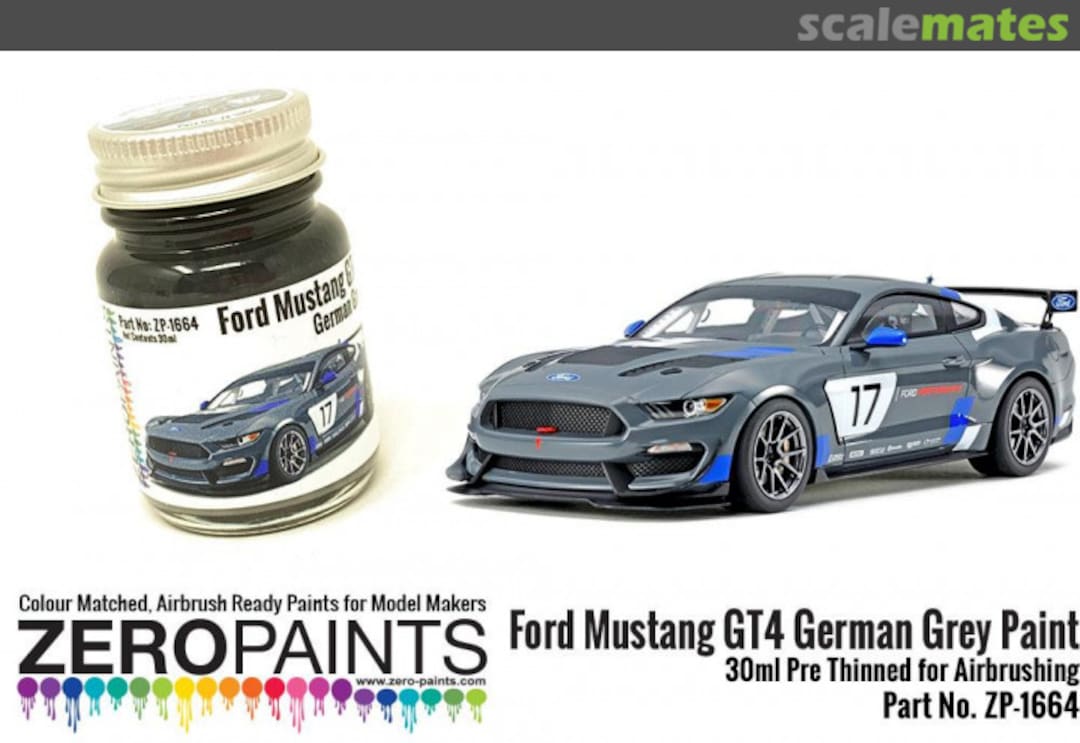 Boxart Ford Mustang GT4 German Grey  Zero Paints