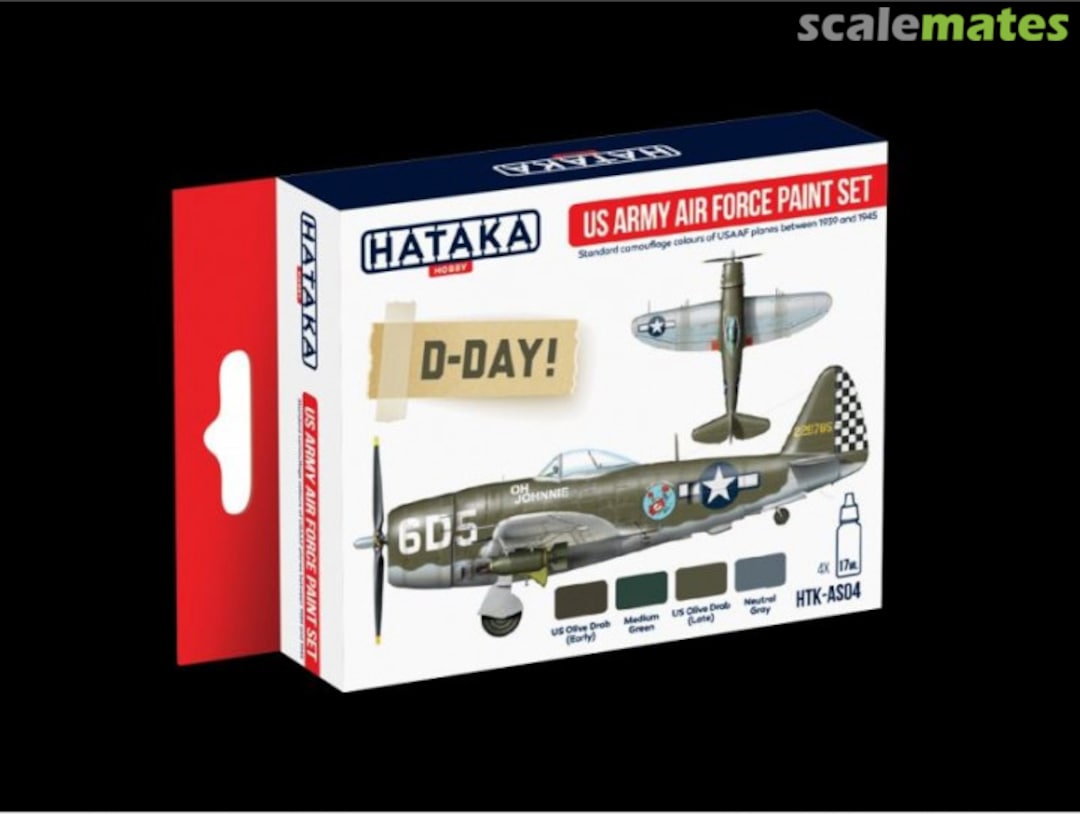 Boxart US Army Air Force paint set HTK-AS04 Hataka Hobby Red Line
