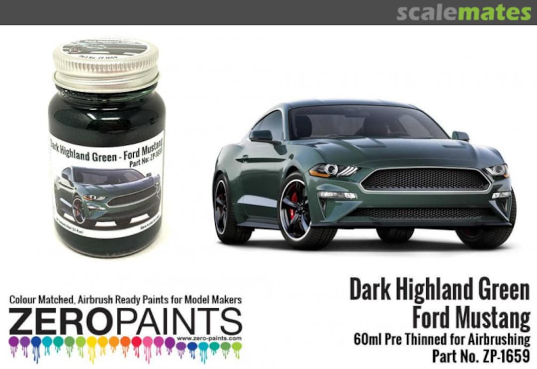 Boxart Ford Mustang - Dark Highland Green  Zero Paints