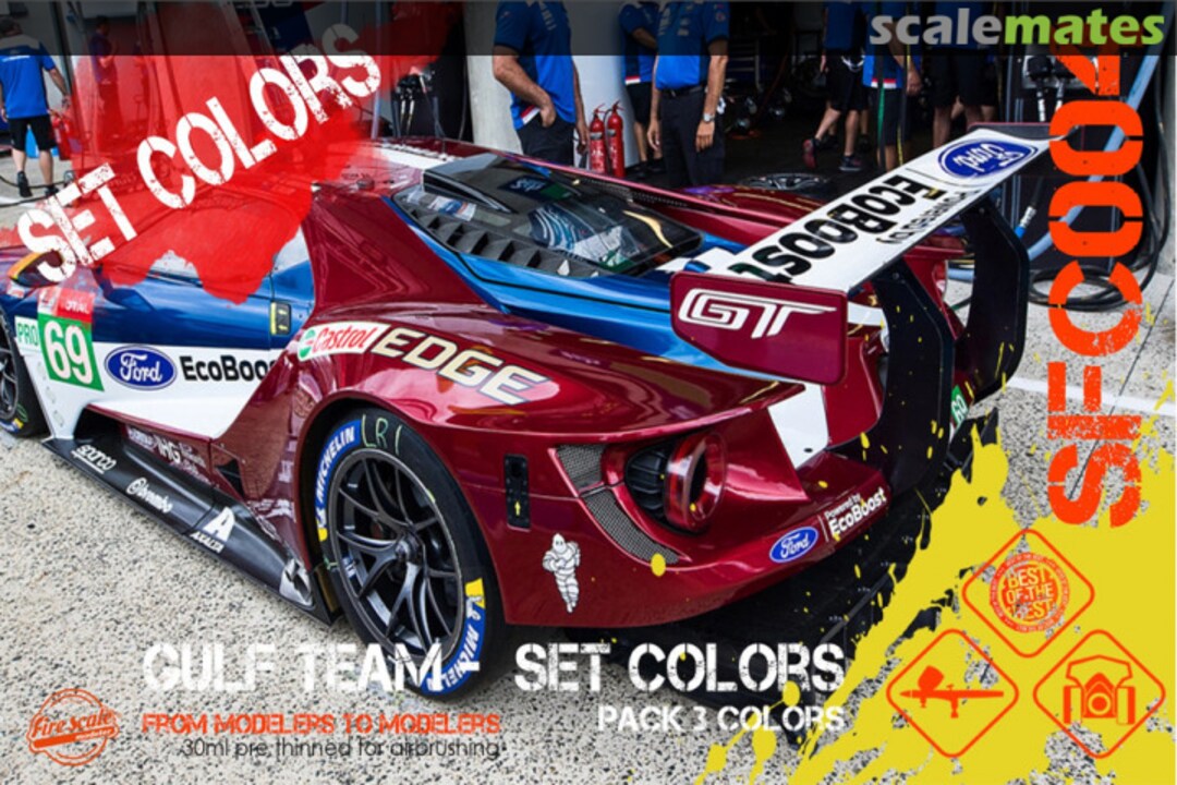 Boxart Ford GT Le Mans 2018 Set  Fire Scale Colors