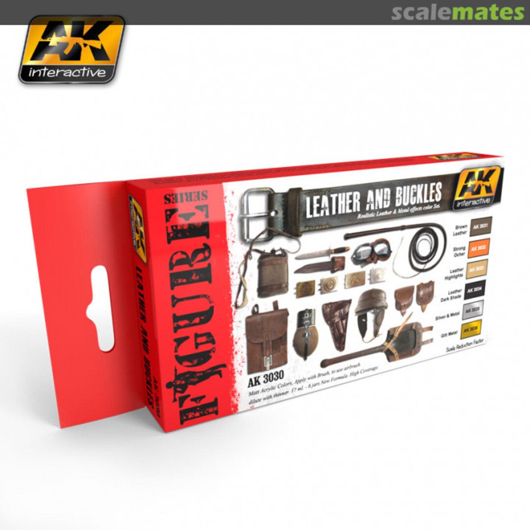 Boxart Leather and buckles AK 3030 AK Interactive