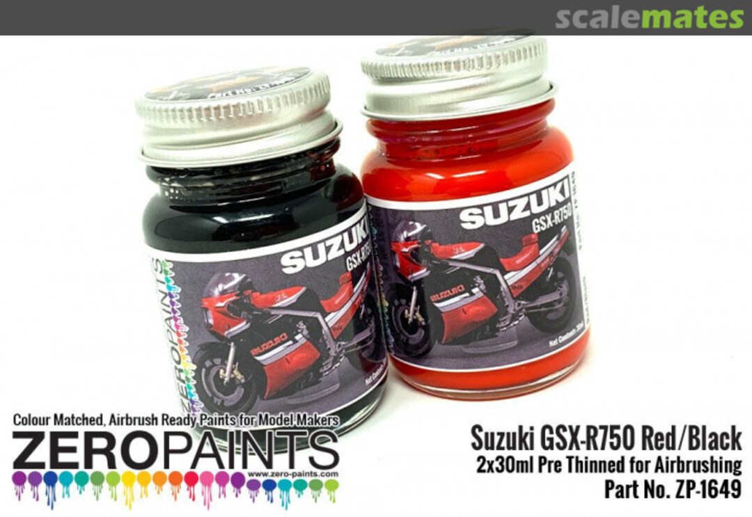 Boxart Suzuki GSX-R750 Red/Black  Zero Paints