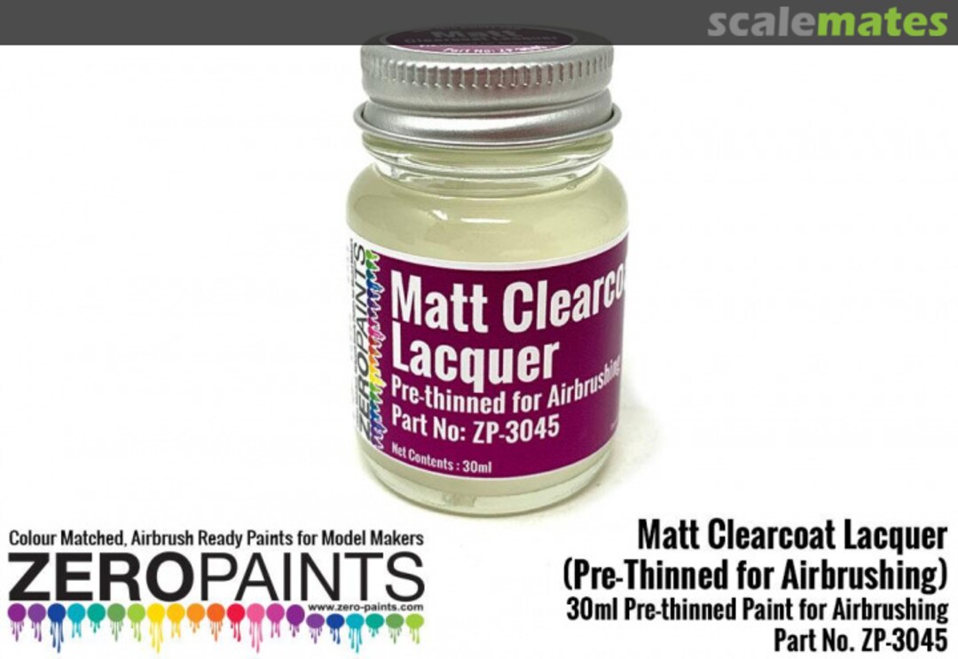 Boxart Matt Clearcoat Lacquer  Zero Paints