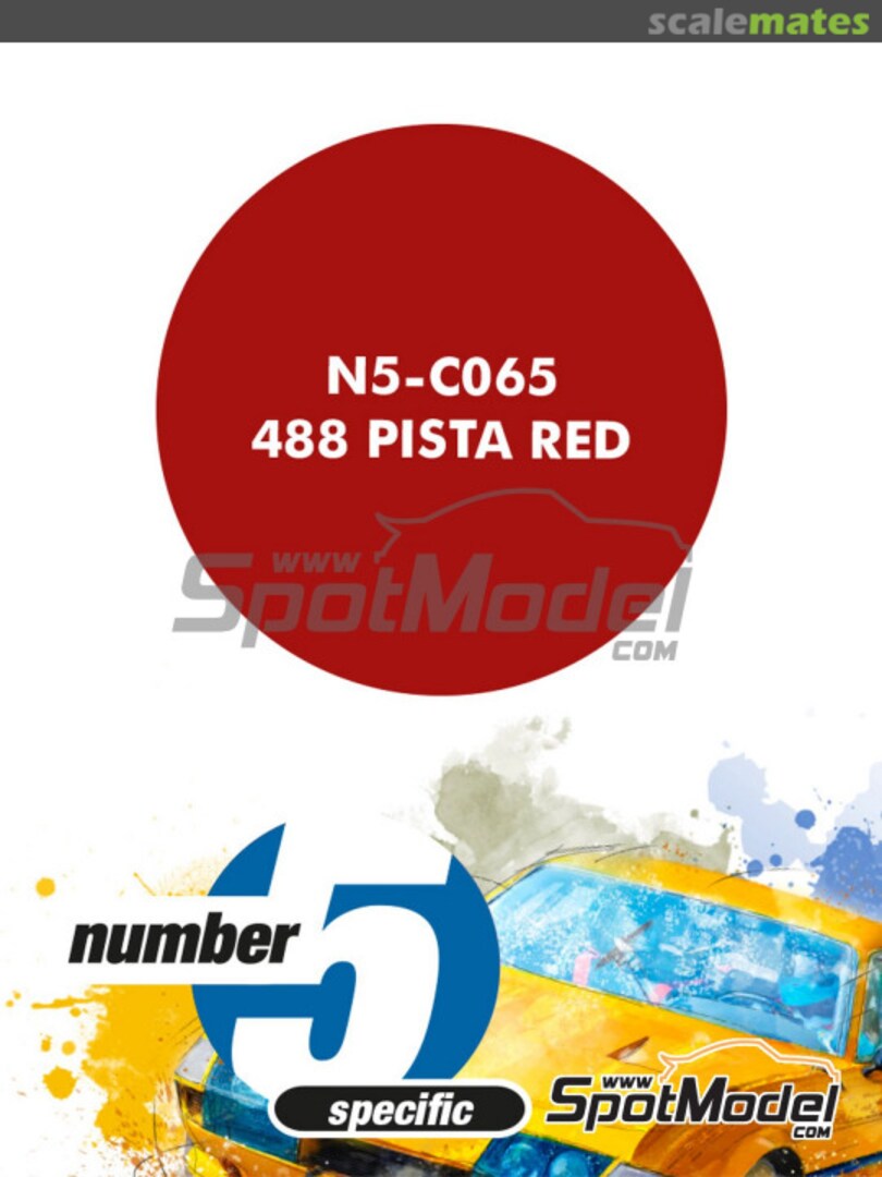Boxart 488 Pista Red  Number Five
