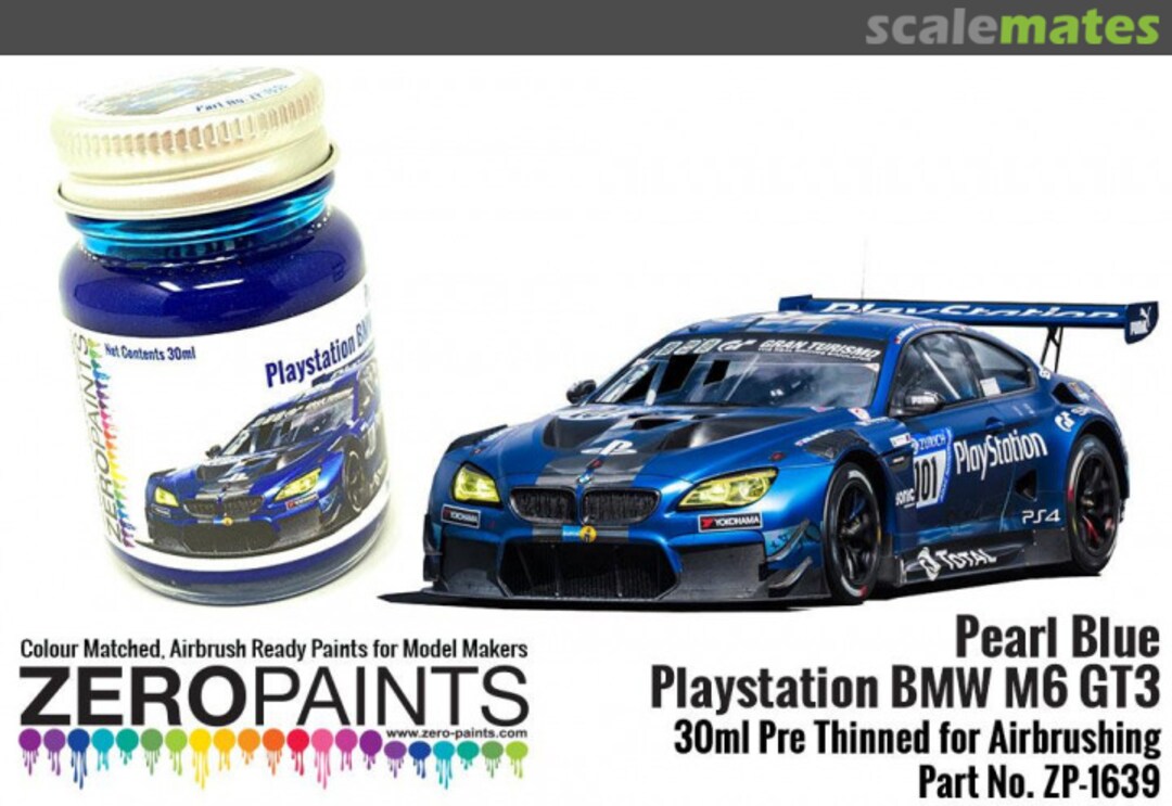 Boxart Pearl Blue Playstation BMW M6 GT3  Zero Paints