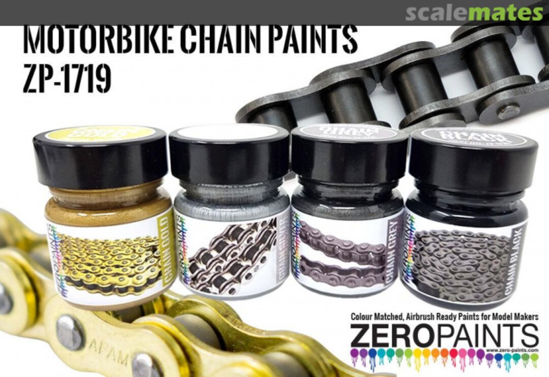 Boxart Motorbike Chain Paints - Grey ZP-1719-Grey Zero Paints