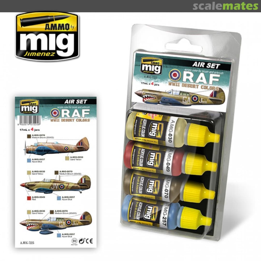 Boxart RAF WWII Desert Colors Ammo by Mig Jimenez Boxart RAF WWII Desert Colors Ammo by Mig Jimenez