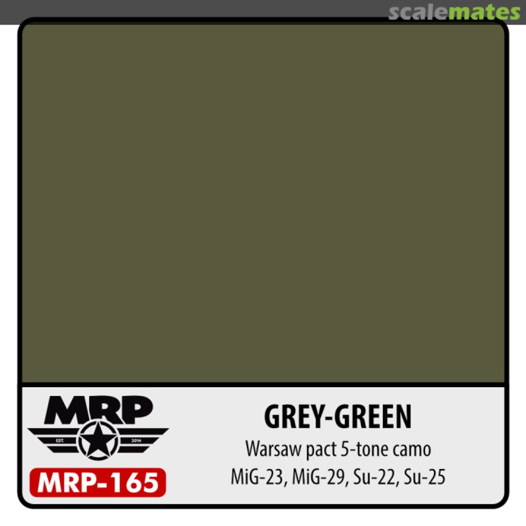 Boxart Grey Green (Mig-23, Mig-29, Su-22, Su-25) Warsaw Pact 5-tone Camo MR.Paint